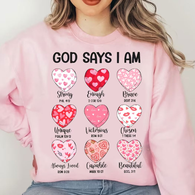 God Says I am Valentine Shirt