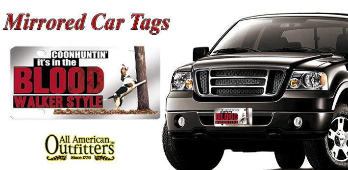 Car Tags Mirrored-American