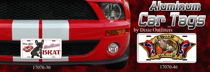 Car Tags Aluminum-Dixie