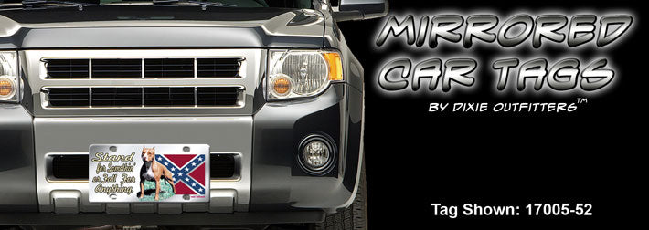 Car Tags Mirrored- Dixie