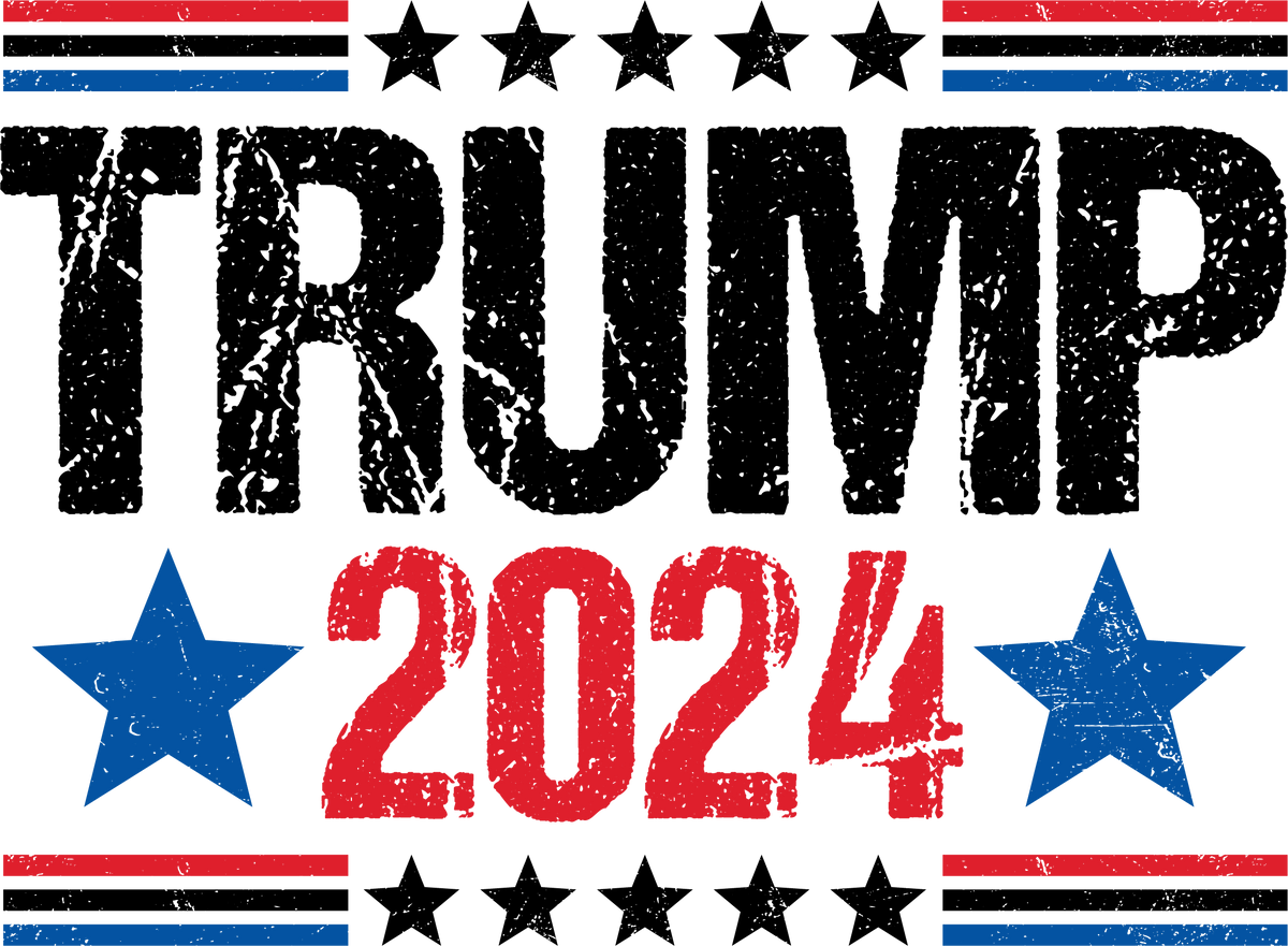 Trump 2024-black dtf transfer