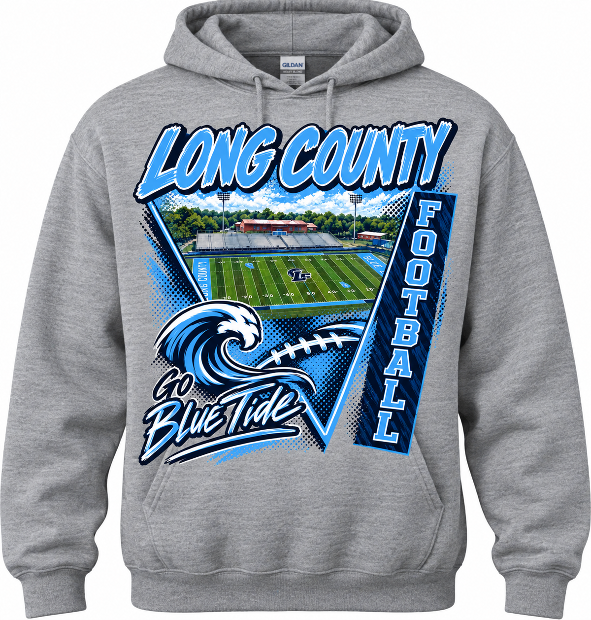 Long Football Hoodie
