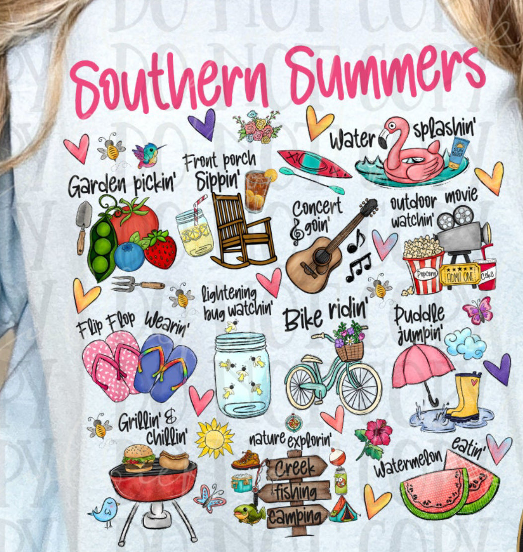 Southern Summers dtf transfer