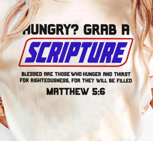 Hungry? Grab a Scripture dtf transfer