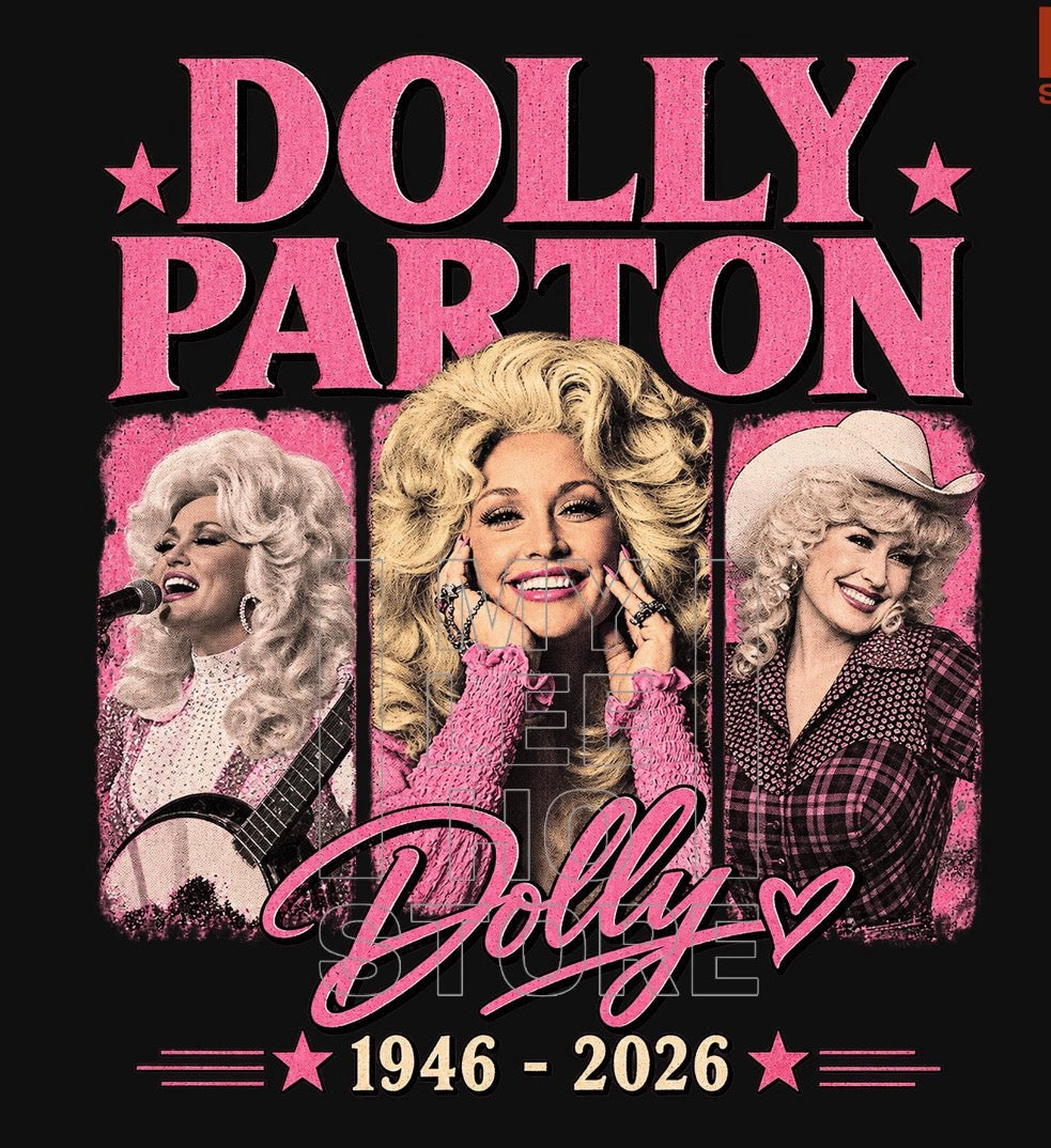 Dolly Parton 1946-2026 DTF Transfer