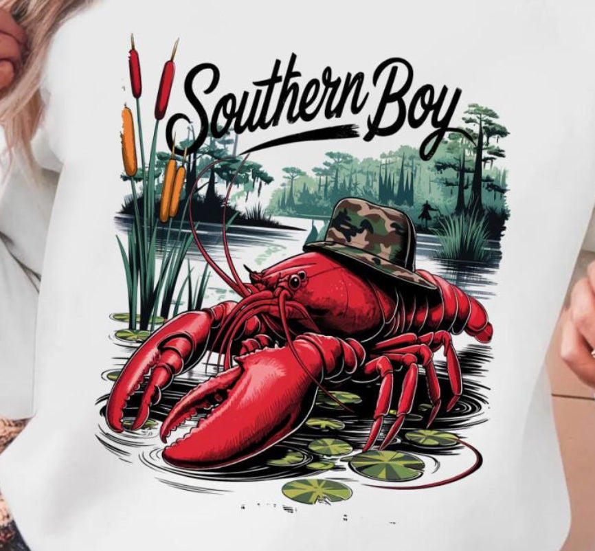 Southern Boy Crawfish DTF transfer