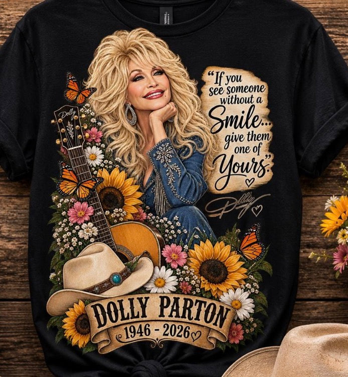 If you see someone without a smile give them yours Dolly DTF Transfer