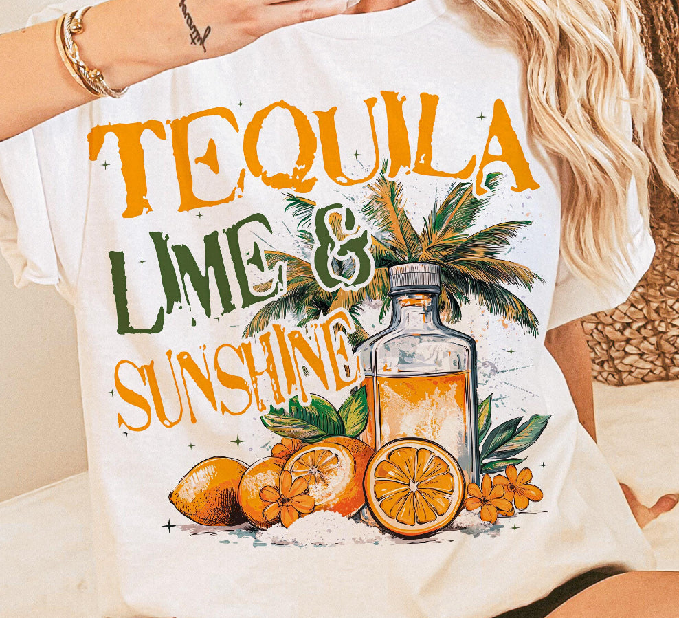 Tequila Lime and Sunshine dtf transfer