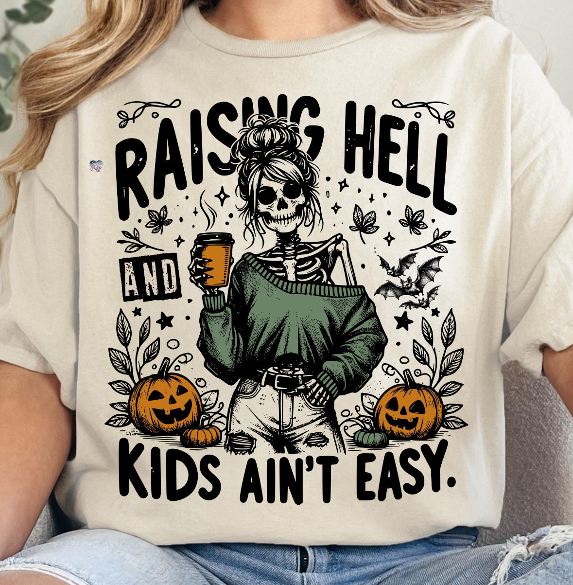 Raising Hell and Kids ain’t easy dtf transfer