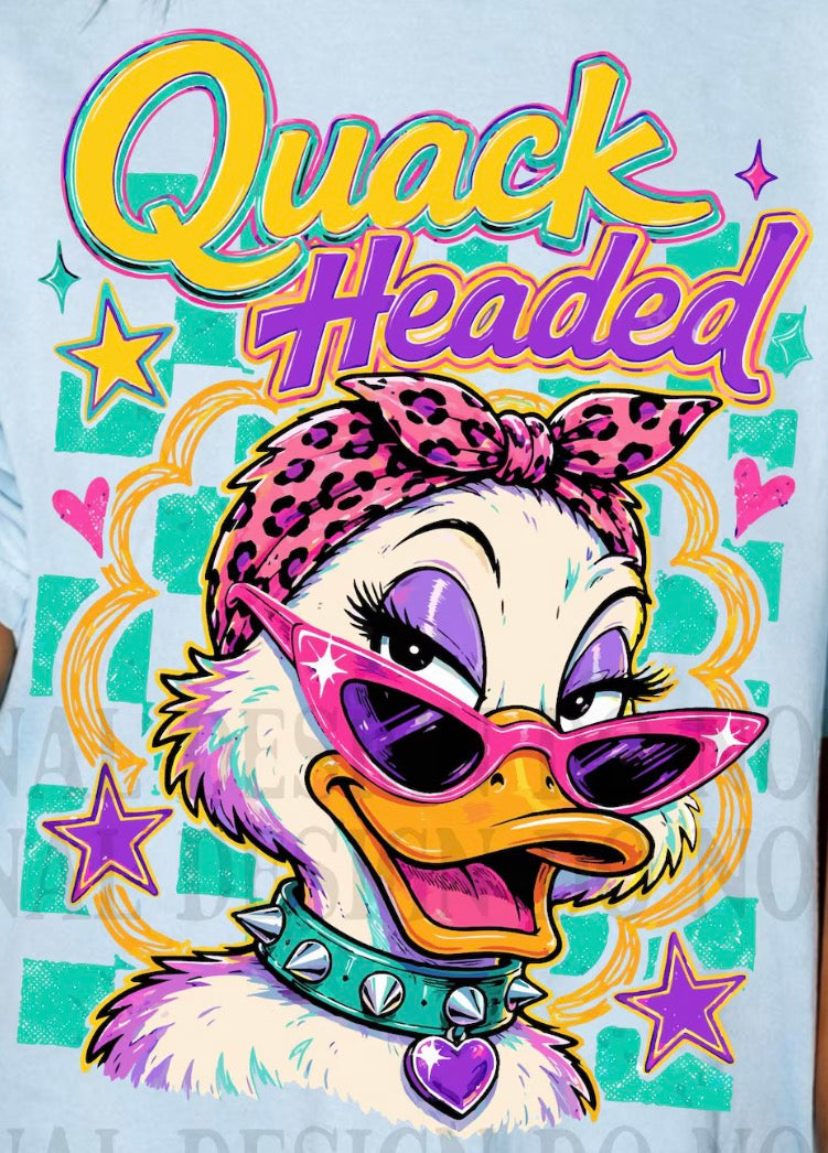 Quack Headed DTF transfer