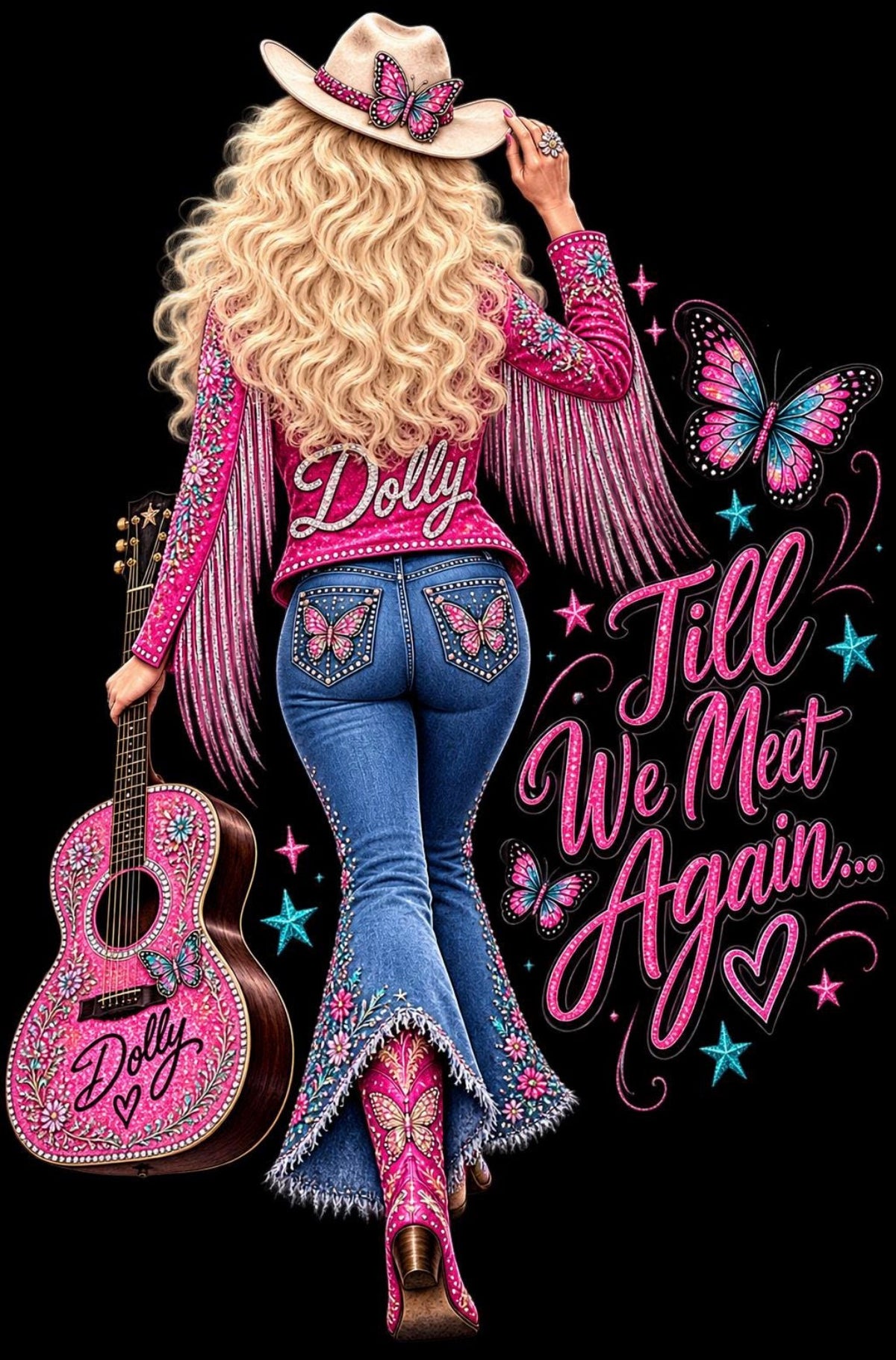 Till we meet again Dolly PartonDTF Transfer