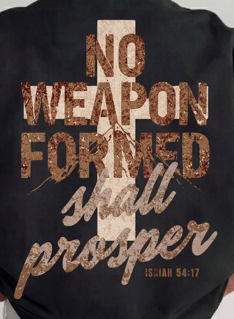 No weapon formed DTF Transfer
