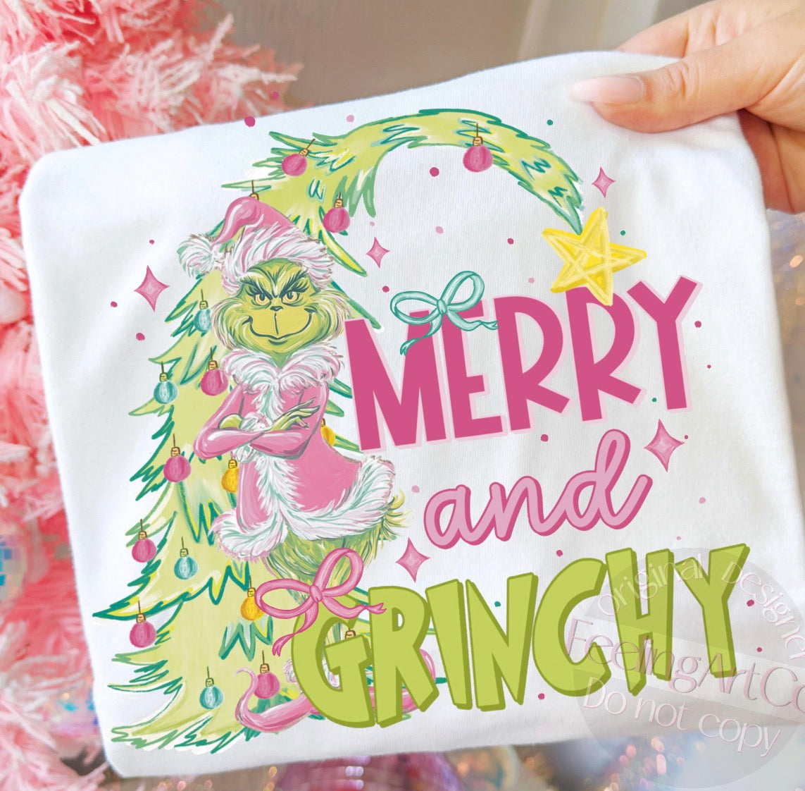 Merry and Grinchy DTF Transfer