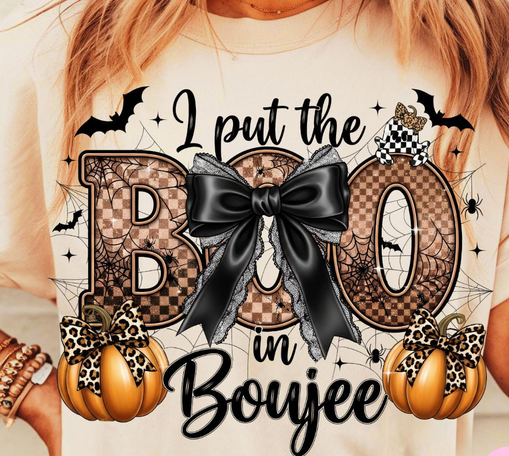 I put the BOO in Boujee DTF Transfer
