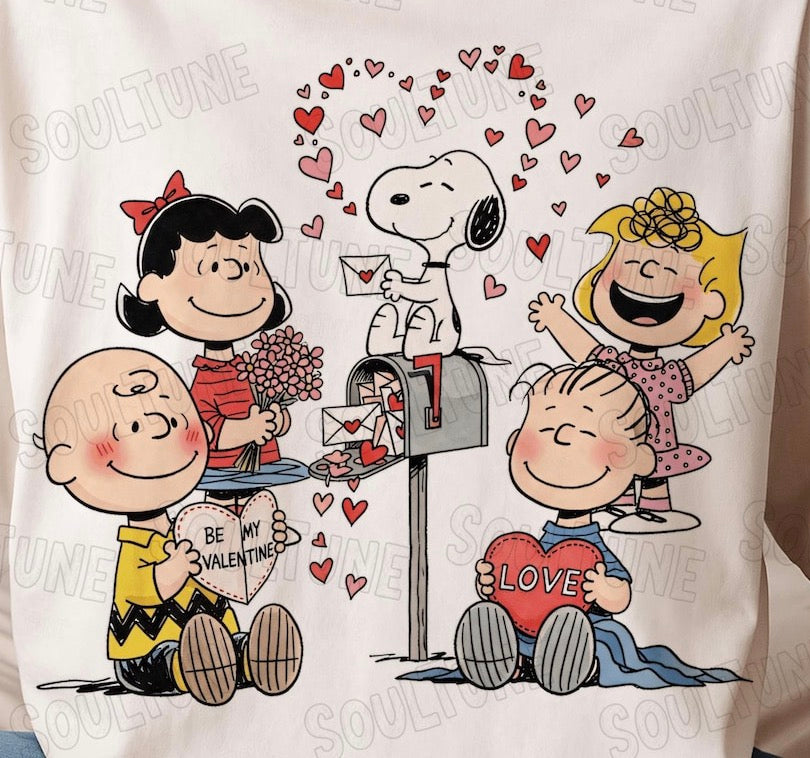 Charlie Brown valentines Dtf Transfer