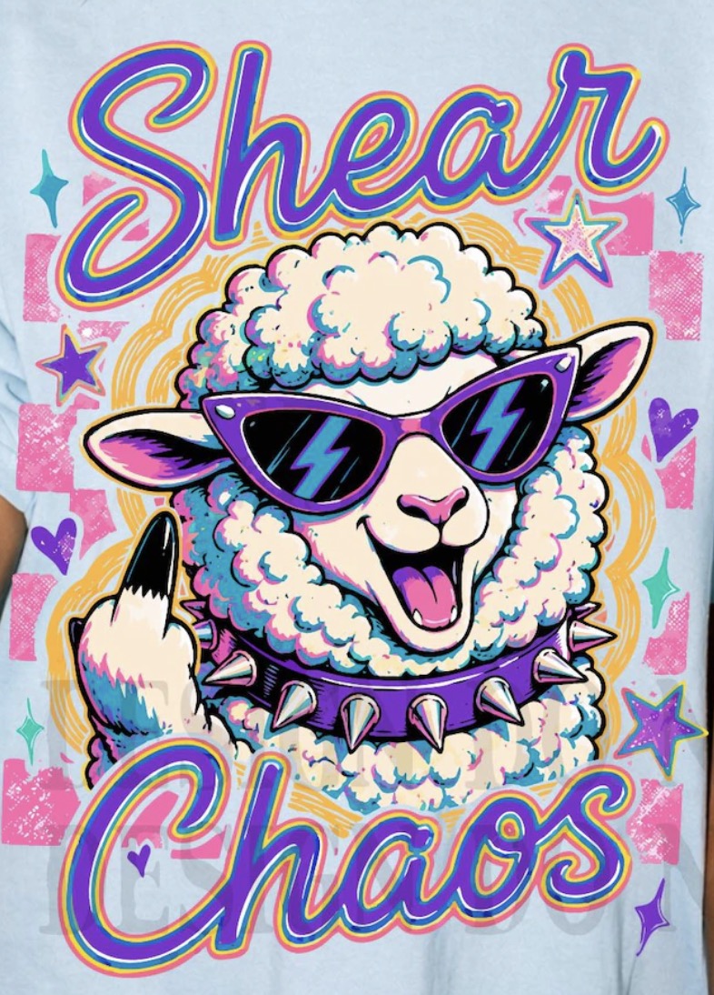 Shear Chaos DTF transfer