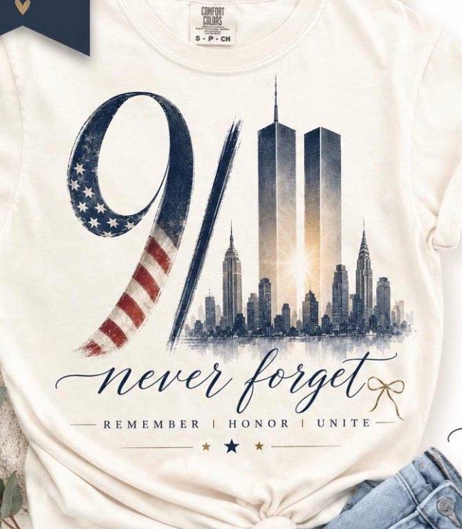 9/11 never forget DTF Transfer