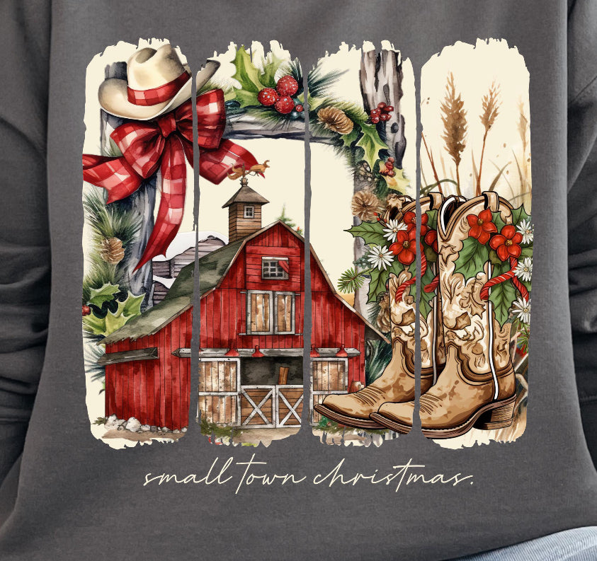 Small town Christmas DTF Transfer