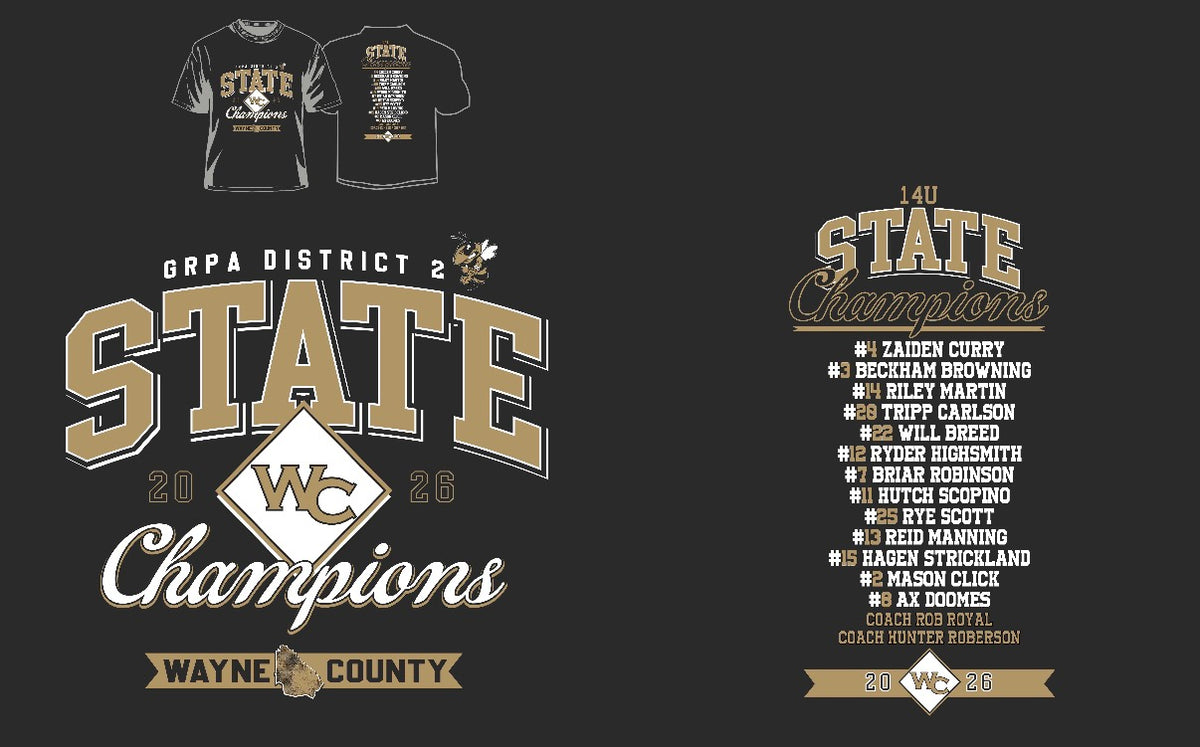 STATE CHAMPS Wayne All Stars 14u Coach Royal/Roberson