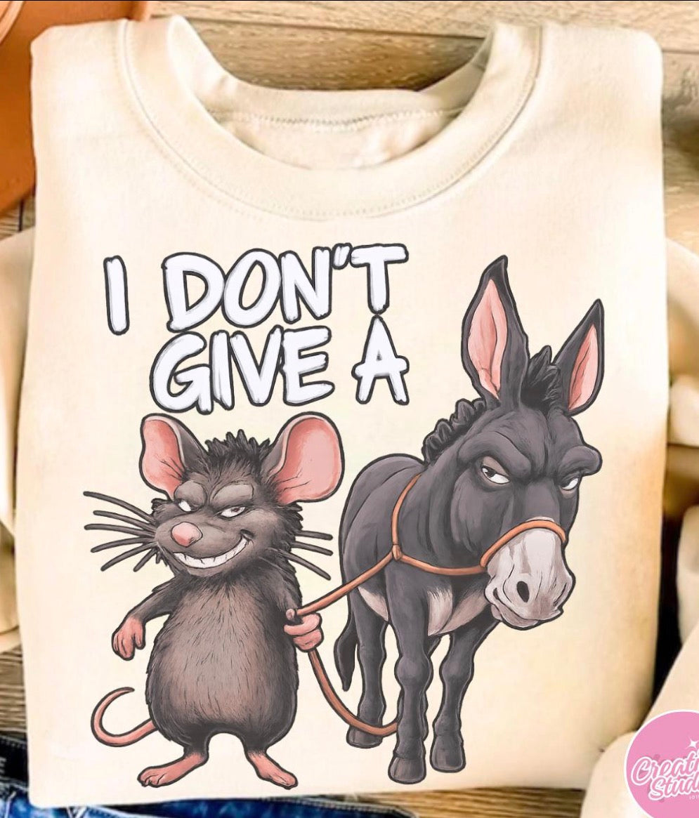 I don’t give a rats ass DTF transfer
