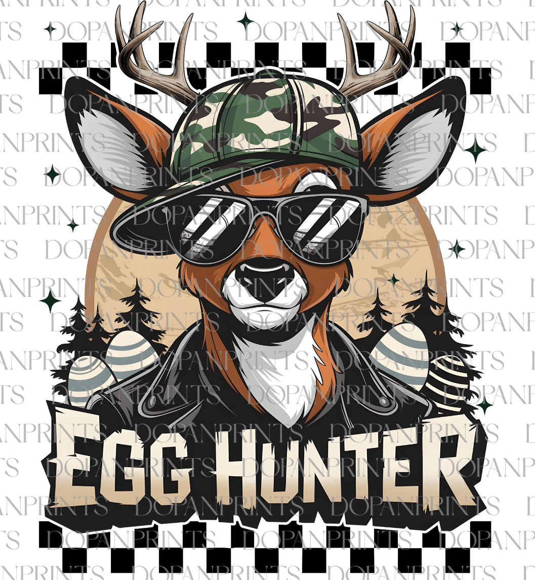 Egg Hunter Whitetail Deer DTF Transfer