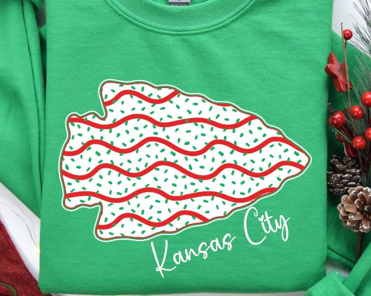 Kansas City Christmas Tree Cake dtf transfer