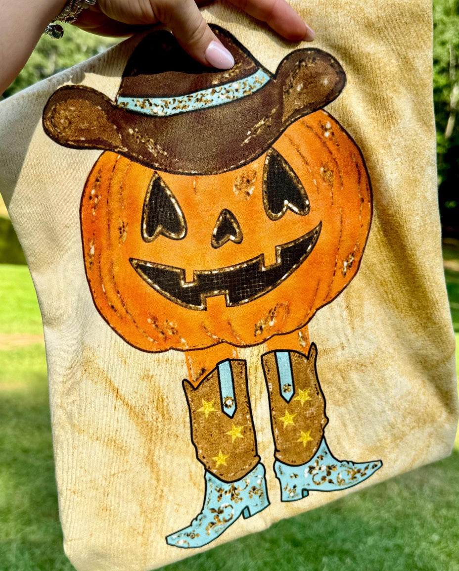 Cowboy Pumpkin DTF Transfer