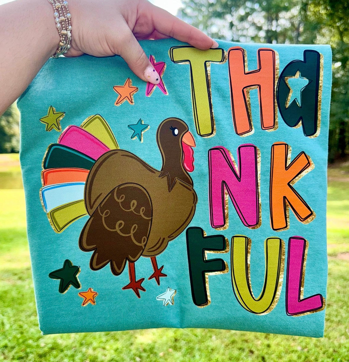 Thankful Doodle Turkey DTF Transfer