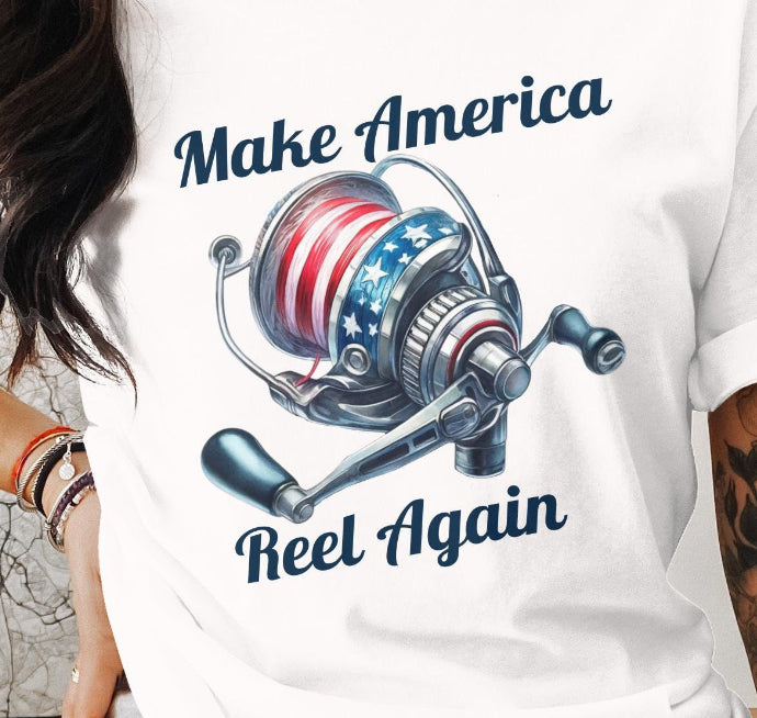 Make America Reel Again DTF transfer
