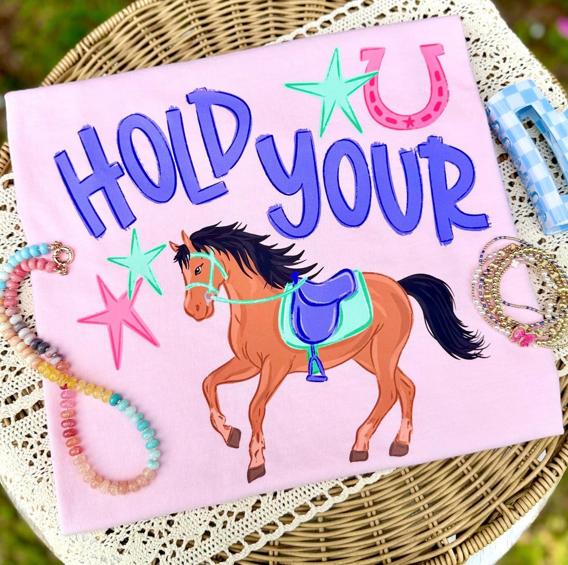 Hold your Horses DTF transfer