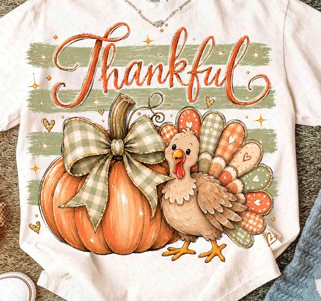 Thankful turkey DTF Transfer