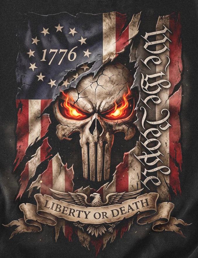 1776 we the people liberty or death DTF Transfer