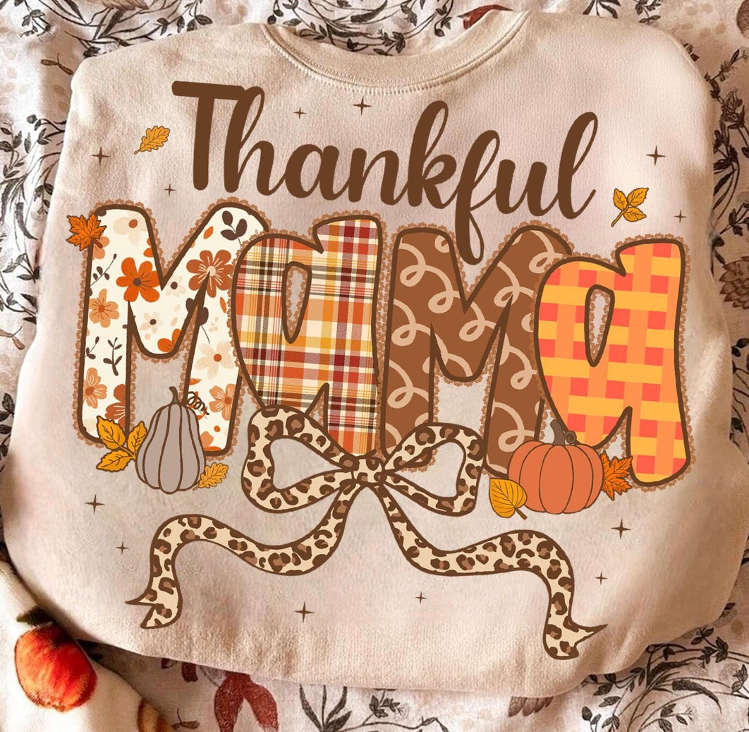 Thankful Mama DTF Transfer