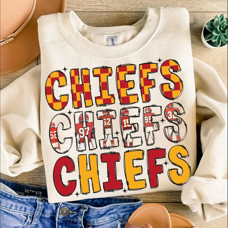 Kansas City Chiefs Doodle dtf transfer
