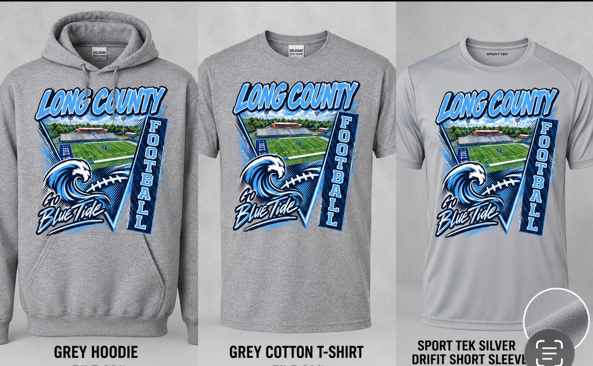 Long Football Grey Hoodie/Cotton/Drifit Short sleeve