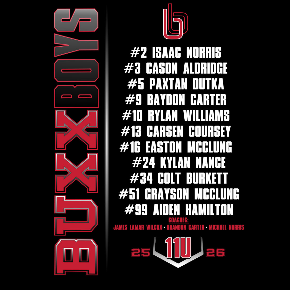 Buxx Boys 11u T-Shirt