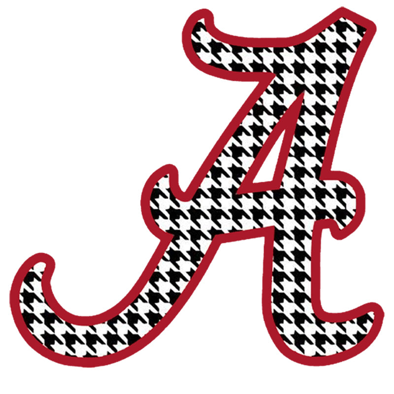 Alabama A Houndstooth DTF Transfer
