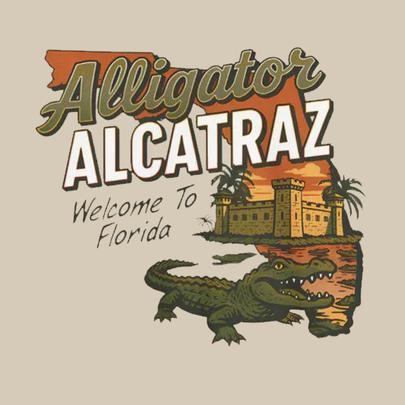 Alligator Alcatraz Welcome to Florida DTF Transfer