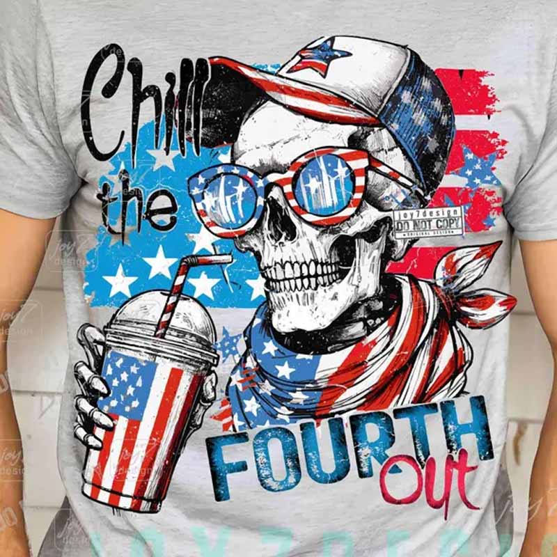 Chill the 4th out DTF transfer