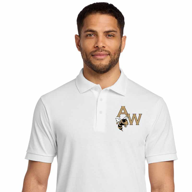 AW Classic logo Cotton Short Sleeve Polo