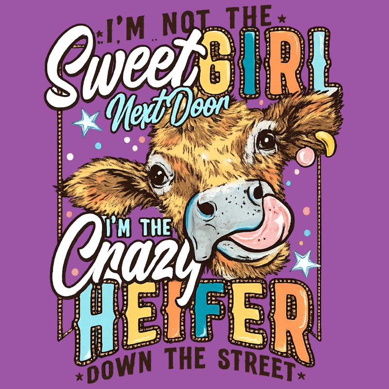 I'm Not the sweet girl next door DTF transfer