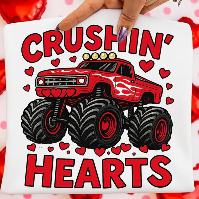 Crushin' Hearts DTF Transfer