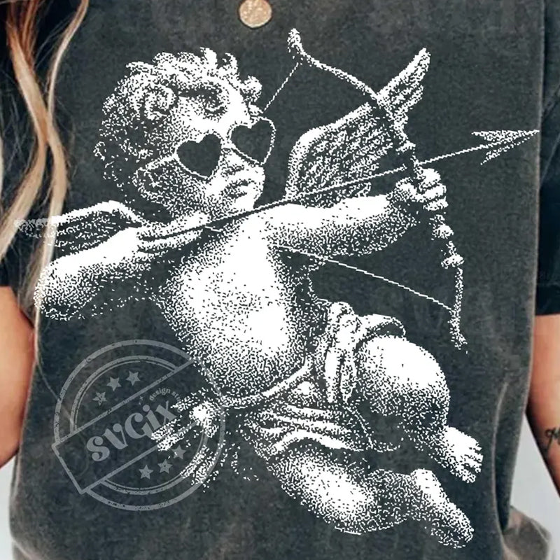 Cupid Halftone DTF Transfer