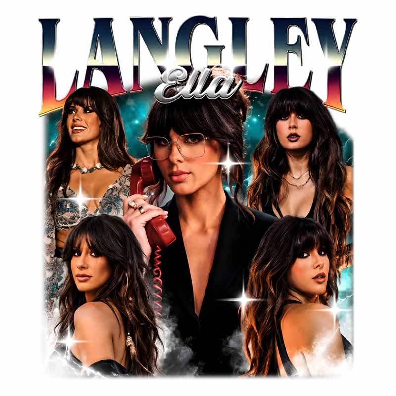 Ella Langley Collage DTF transfer