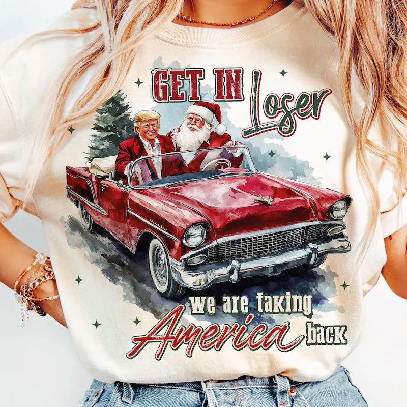 Trump Get in Loser Santa DTF Transfer