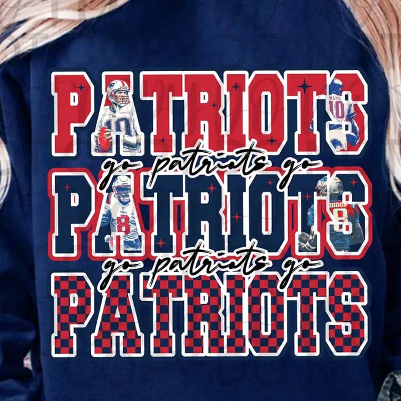 Go Patriots Go DTF Transfer
