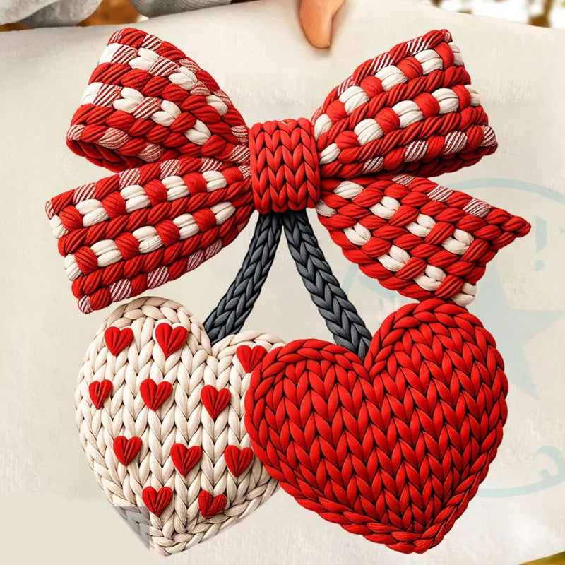 Heart Cherries DTF Transfer