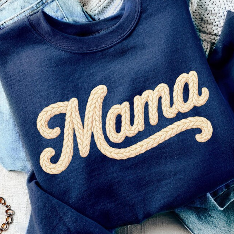 Mama Tailsweep yarn Dtf Transfer