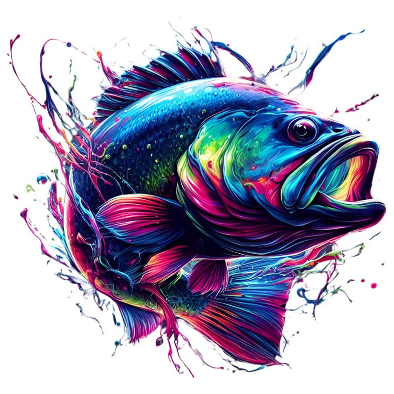 Neon Bass DTF Transfer