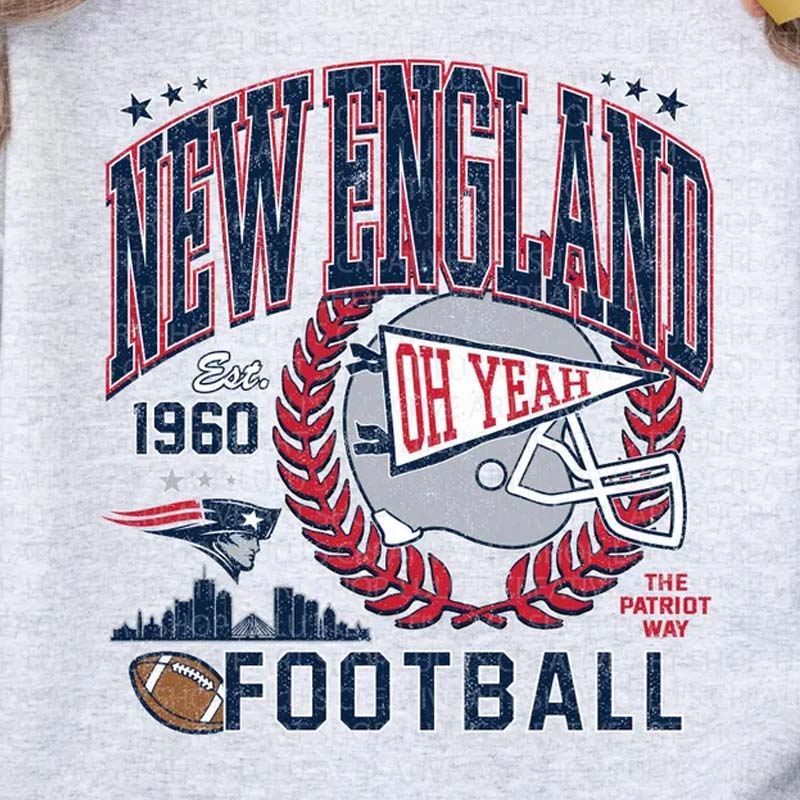 New England Vintage Football DTF Transfer